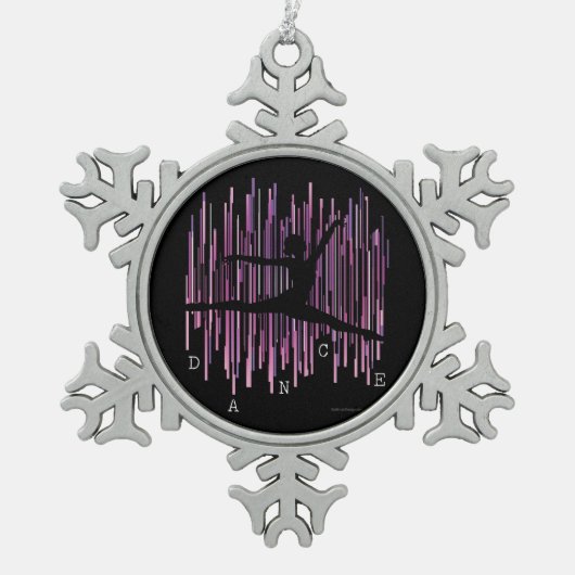 Ornement Flocon De Neige Danseuse de ligne (v4) (Devant)