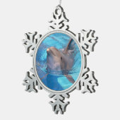 Ornement Flocon De Neige Dauphin à bec (Vue impression)