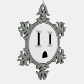 Ornement Flocon De Neige Débouché électrique drôle (Gauche)