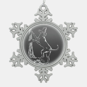 Ornement Flocon De Neige Décoration Art de l'ornement de chien de chien de 