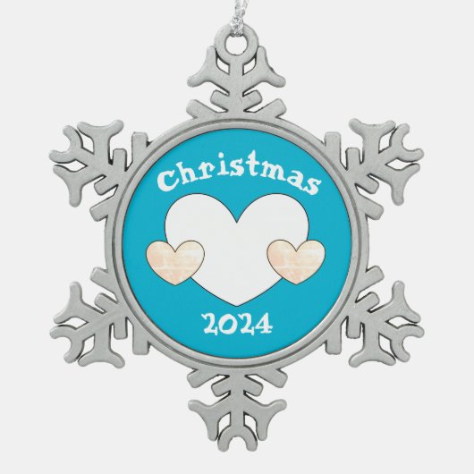 Ornement Flocon De Neige décoration de l'arbre par dalDesignNZ (Devant)