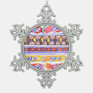 Ornement Flocon De Neige décoration traditionnelle roumaine