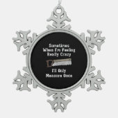 Ornement Flocon De Neige Déguster un cadeau de menuisier (Devant)