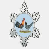 Ornement Flocon De Neige Delaware Blue Hen (Vue impression)