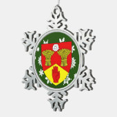 Ornement Flocon De Neige Derry Ireland Crest (Vue impression)