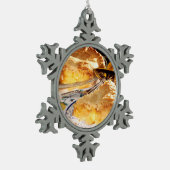 Ornement Flocon De Neige Dessert d'Apple Pie (Gauche)