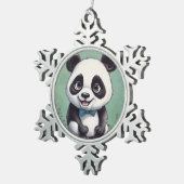 Ornement Flocon De Neige Dessin de Panda (Vue impression)