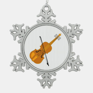 Ornement Flocon De Neige Dessin de violon