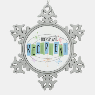 Ornement Flocon De Neige Destinataire de la transplantation