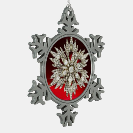 Ornement Flocon De Neige DIAMOND STAR, Red Ruby (Gauche)