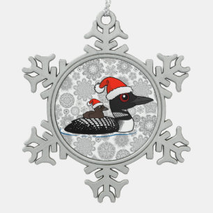 Ornement Flocon De Neige Dingue de Père Noël