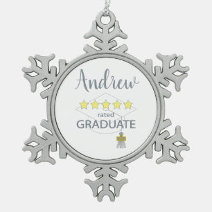 Ornement Flocon De Neige Diplômé 5 étoiles