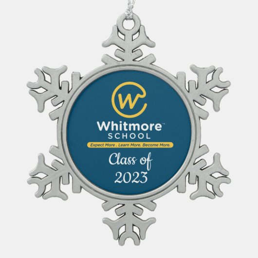 Ornement Flocon De Neige Diplôme - Modifier l'année (Devant)