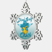 Ornement Flocon De Neige Disk Golf n°7 (Vue impression)