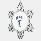 Ornement Flocon De Neige Disque (Vue impression)