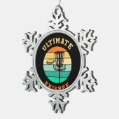 Ornement Flocon De Neige Disque Golf Ultimate Frisbee (Vue impression)
