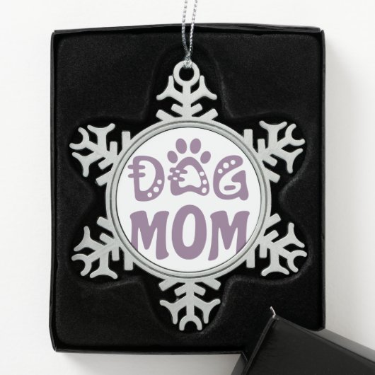 Ornement Flocon De Neige Dog (Boîte)