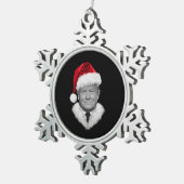 Ornement Flocon De Neige Donald Trump Christmas Funny Santa Hat Don (Vue impression)
