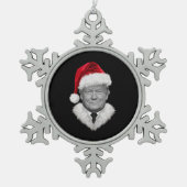 Ornement Flocon De Neige Donald Trump Christmas Funny Santa Hat Don (Devant)