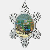 Ornement Flocon De Neige Donkey Au Kenya (Vue impression)