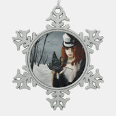 Ornement Flocon De Neige Dragonfly clé hivernal gothique steampunk victorie (Devant)