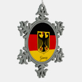 Ornement Flocon De Neige Drapeau allemand (Gauche)