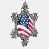 ORNEMENT FLOCON DE NEIGE DRAPEAU AMÉRICAIN (Gauche)
