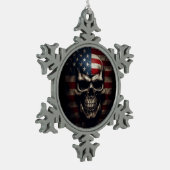 Ornement Flocon De Neige Drapeau américain (Gauche)