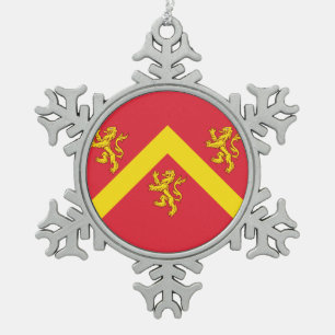Ornement Flocon De Neige Drapeau d'Anglesey