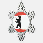 Ornement Flocon De Neige Drapeau de Berlin (Vue impression)