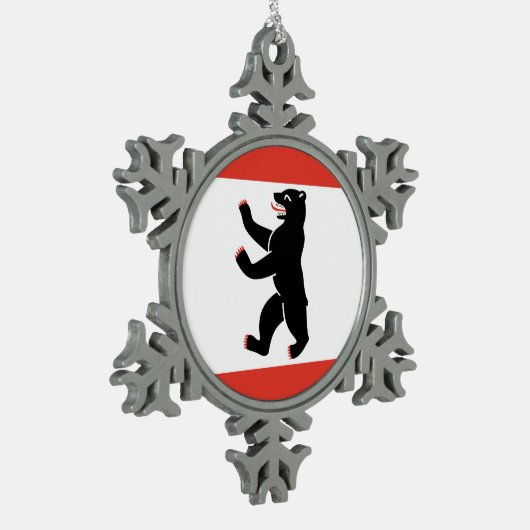 Ornement Flocon De Neige Drapeau de Berlin (Gauche)