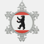 Ornement Flocon De Neige Drapeau de Berlin (Devant)