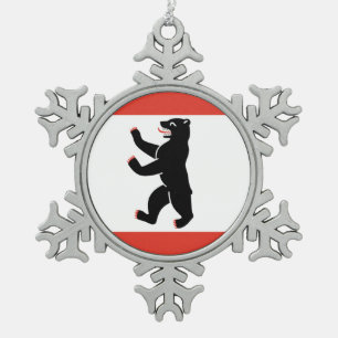 Ornement Flocon De Neige Drapeau de Berlin