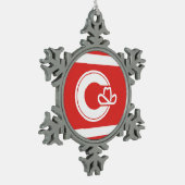 Ornement Flocon De Neige Drapeau de Calgary (Alberta) (Gauche)