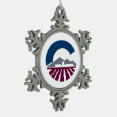 Ornement Flocon De Neige Drapeau de Chandler, Arizona (Gauche)