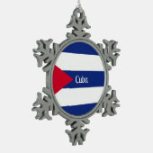 Ornement Flocon De Neige Drapeau de Cuba (Gauche)