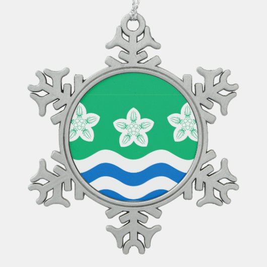 Ornement Flocon De Neige Drapeau de Cumberland (Devant)