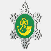 Ornement Flocon De Neige Drapeau de Huntingdonshire (Vue impression)