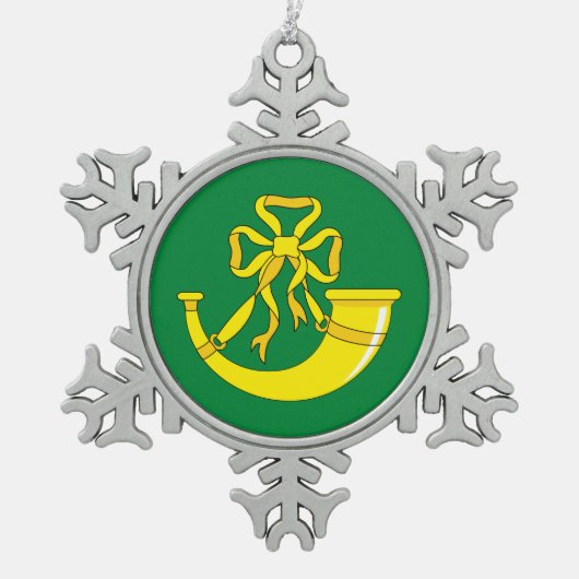 Ornement Flocon De Neige Drapeau de Huntingdonshire (Devant)