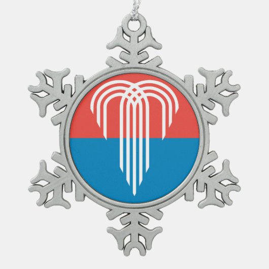 Ornement Flocon De Neige Drapeau de Kansas City, Missouri (Devant)