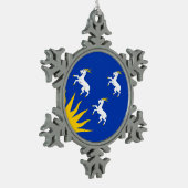Ornement Flocon De Neige Drapeau de Merionethshire (Gauche)
