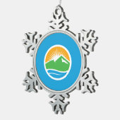 Ornement Flocon De Neige Drapeau de Provo, Utah (Vue impression)