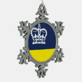 Ornement Flocon De Neige Drapeau de Regina, (Gauche)