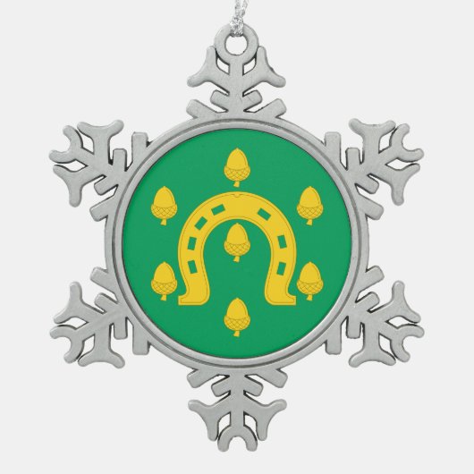Ornement Flocon De Neige Drapeau de Rutland (Devant)