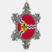 Ornement Flocon De Neige Drapeau de Saint-Louis, Missouri (Gauche)