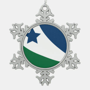 Ornement Flocon De Neige Drapeau de Spring Hill, Tennessee