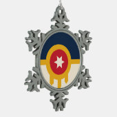 Ornement Flocon De Neige Drapeau de Tulsa, Oklahoma (Gauche)