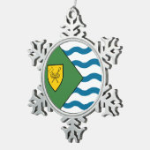 Ornement Flocon De Neige Drapeau de Vancouver (Colombie-Britannique) (Vue impression)