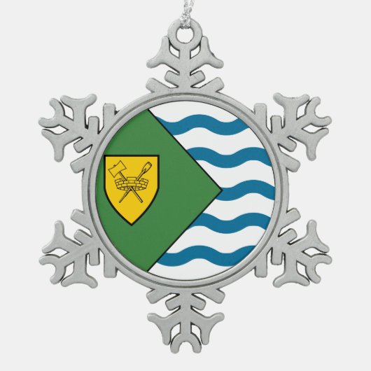 Ornement Flocon De Neige Drapeau de Vancouver (Colombie-Britannique) (Devant)