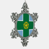 Ornement Flocon De Neige Drapeau du Derbyshire (Gauche)